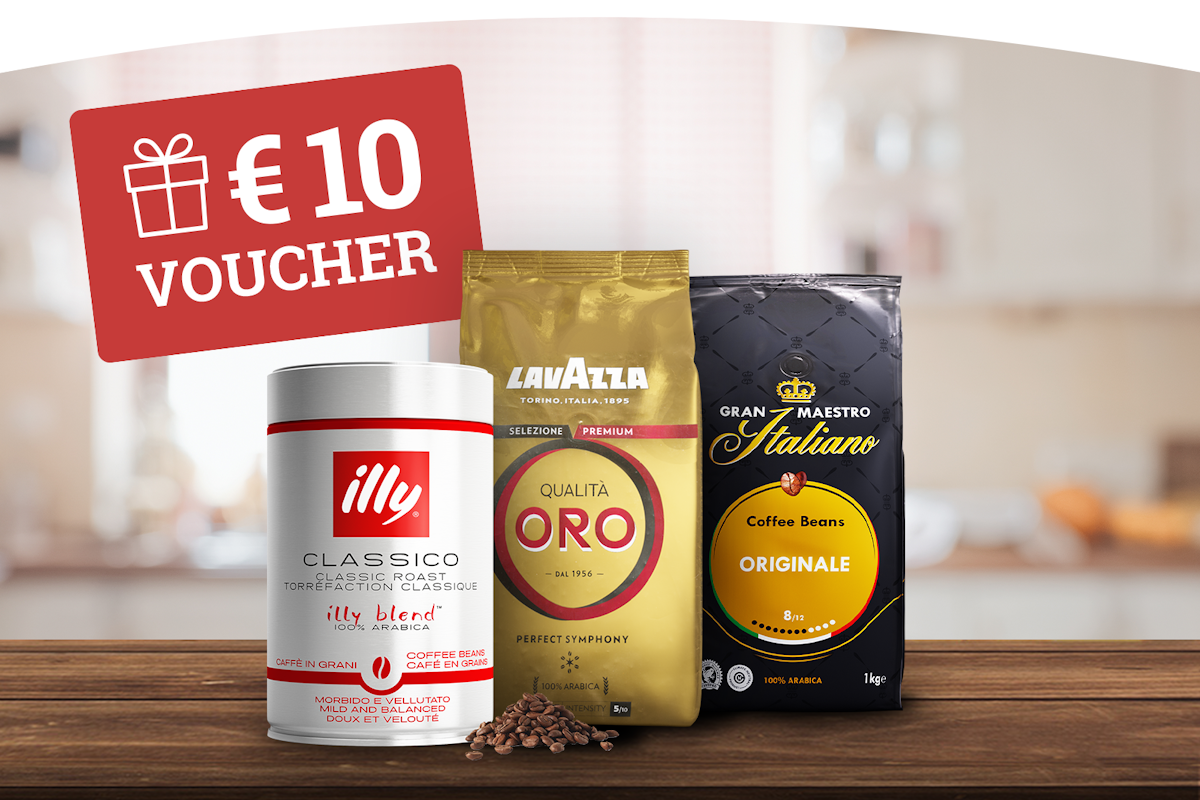 €10 kortingsvoucher bij Koffievoordeel.nl